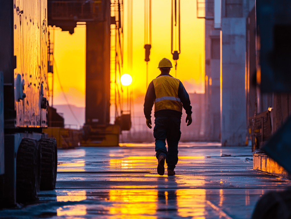 An image of a rigging worker reaching new heights with their expertise