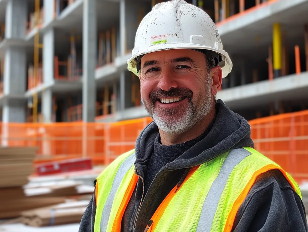 A site safety manager prioritizing worker well-being and a safe work environment