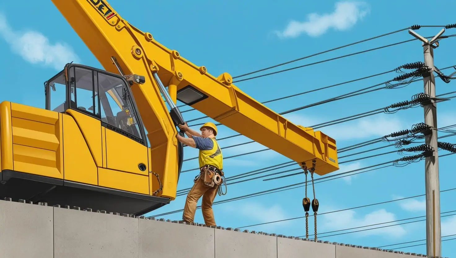 Always look at your surrounding to make a mental note of where to the most cautious during crane usage