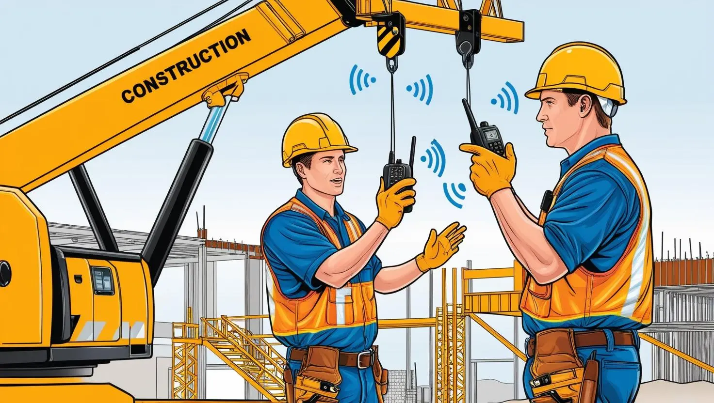 Clear communication from workers is essential to know what is out of the operators point of view