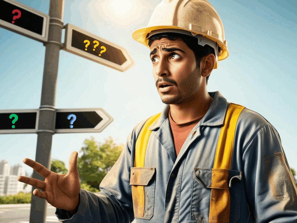 a construction worker confused at which construction course he should take to become a supervisor